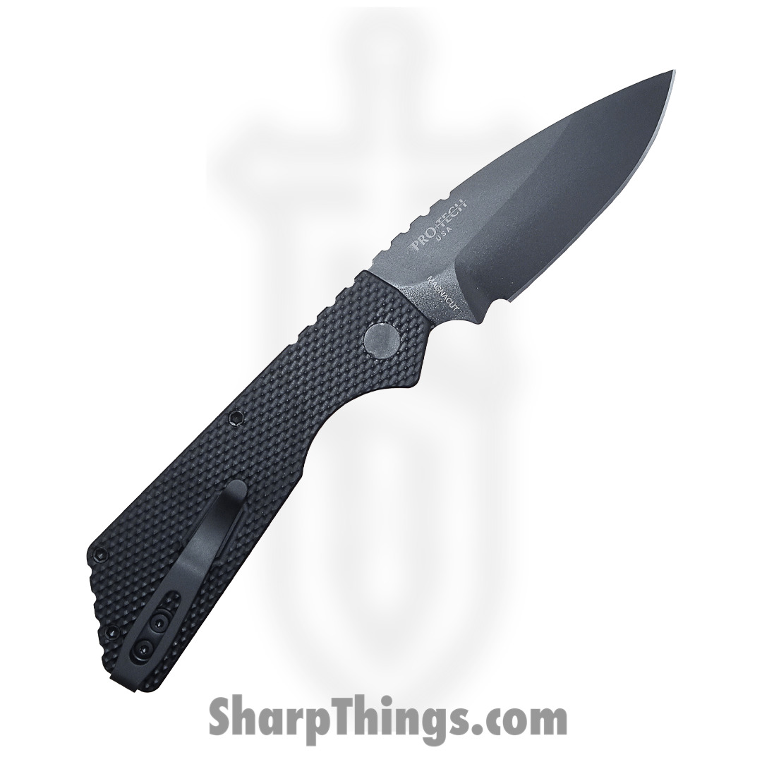 ProTech - BSTX23+ - 2023 Blade Show Texas Strider PT+ - Automatic Knife - Magnacut Coated Drop Point - Aluminum - Black - Image 4