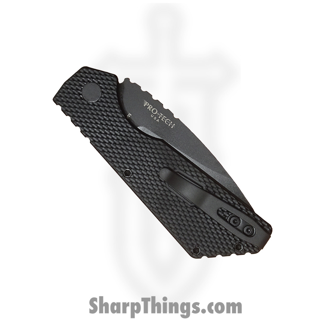 ProTech - BSTX23+ - 2023 Blade Show Texas Strider PT+ - Automatic Knife - Magnacut Coated Drop Point - Aluminum - Black - Image 3