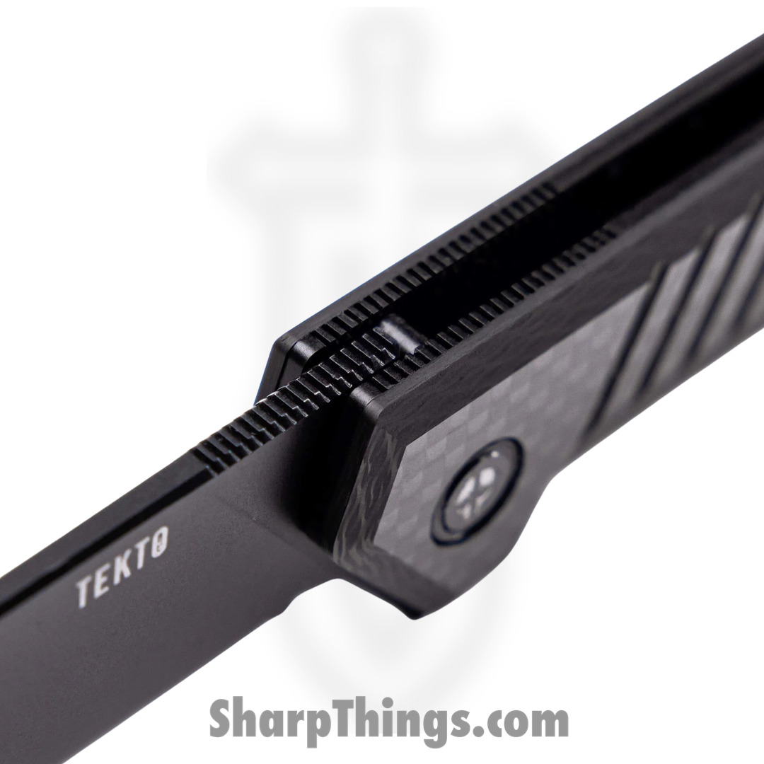 Tekto - TKF1ABKCFBL - F1 Alpha - Folding Knife - D2 Coated Drop Point - Carbon Fiber - Black Blue - Image 5