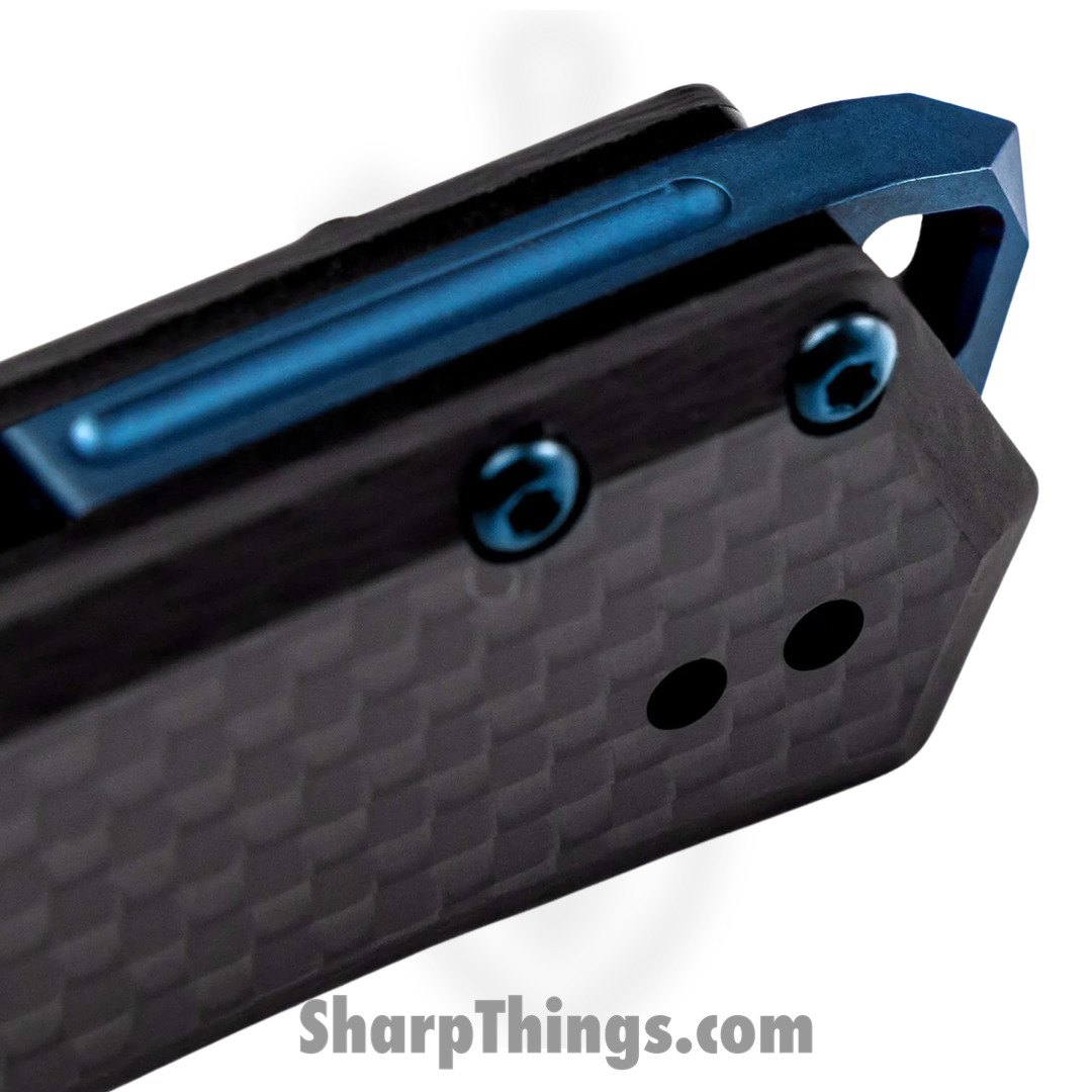 Tekto - TKF1ABKCFBL - F1 Alpha - Folding Knife - D2 Coated Drop Point - Carbon Fiber - Black Blue - Image 3