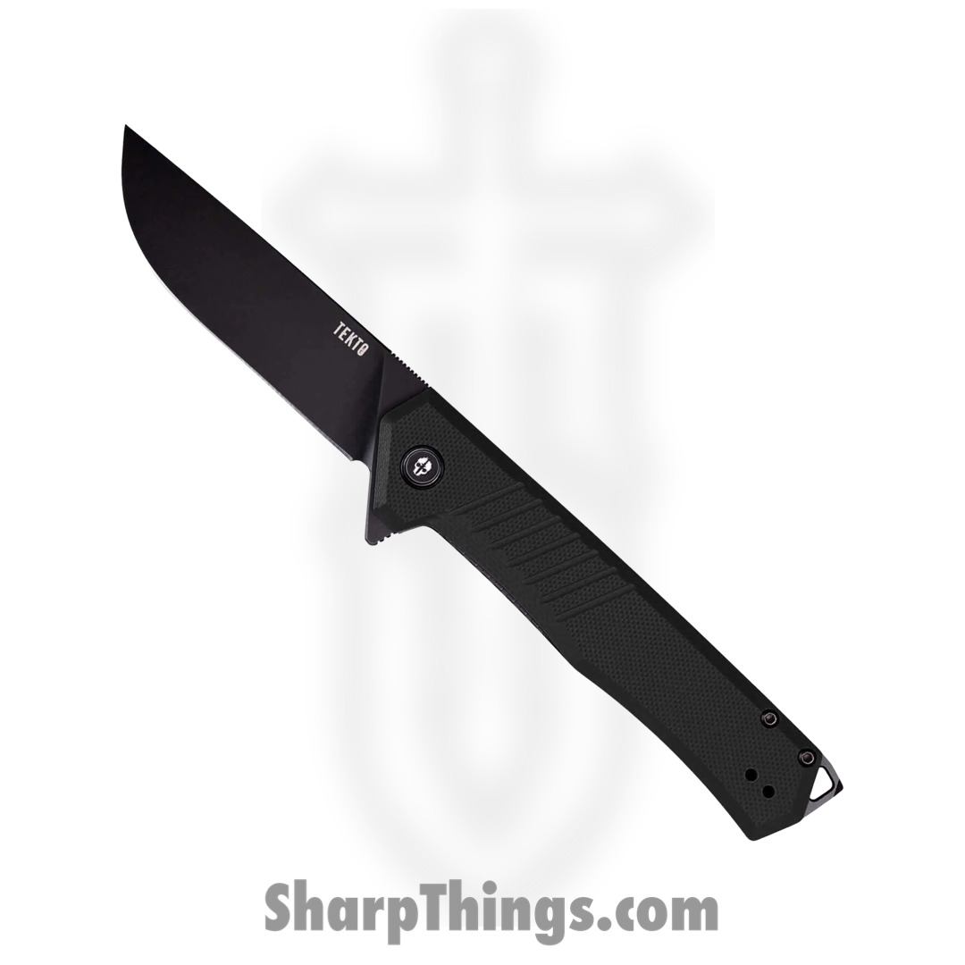 Tekto - TKF1ABKG1BK - F1 Alpha - Folding Knife - D2 Coated Drop Point - G10 - Black
