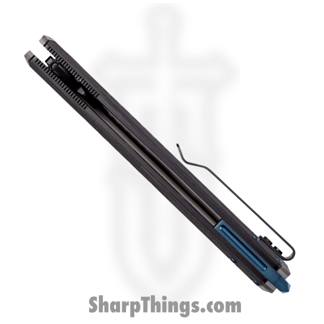 Tekto - TKF1AFGCBBL - F1 Alpha - Folding Knife - D2 Coated Drop Point - Carbon Fiber - Black Blue - Image 7