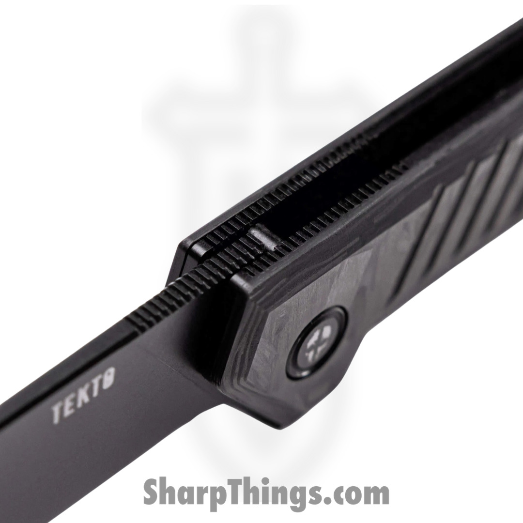 Tekto - TKF1AFGCBBL - F1 Alpha - Folding Knife - D2 Coated Drop Point - Carbon Fiber - Black Blue - Image 5