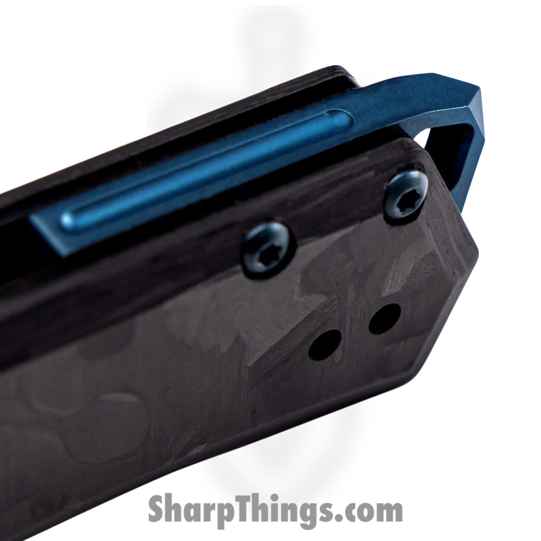 Tekto - TKF1AFGCBBL - F1 Alpha - Folding Knife - D2 Coated Drop Point - Carbon Fiber - Black Blue - Image 3