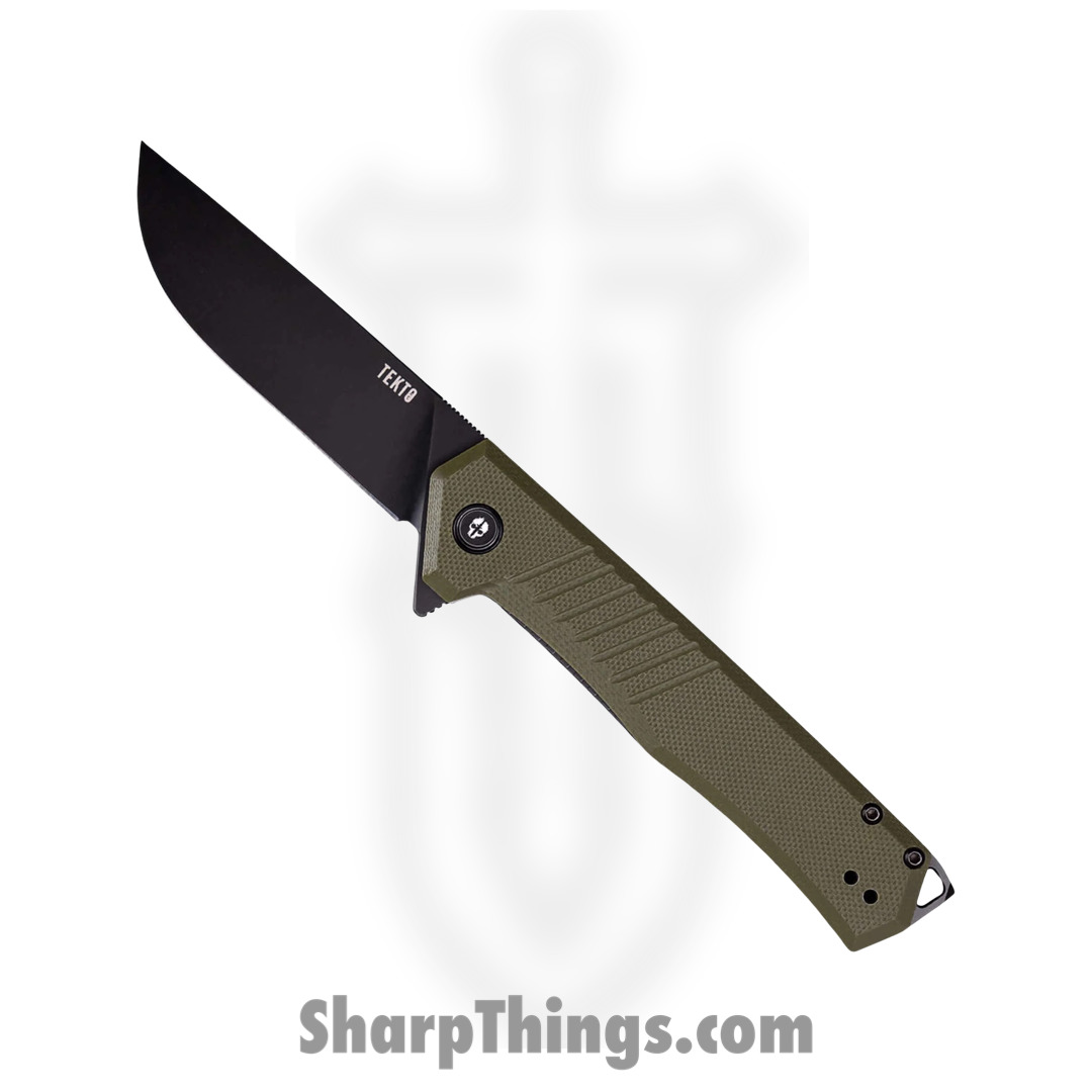 Tekto - TKF1AGNG1BK - F1 Alpha - Folding Knife - D2 Coated Drop Point - G10 - Black