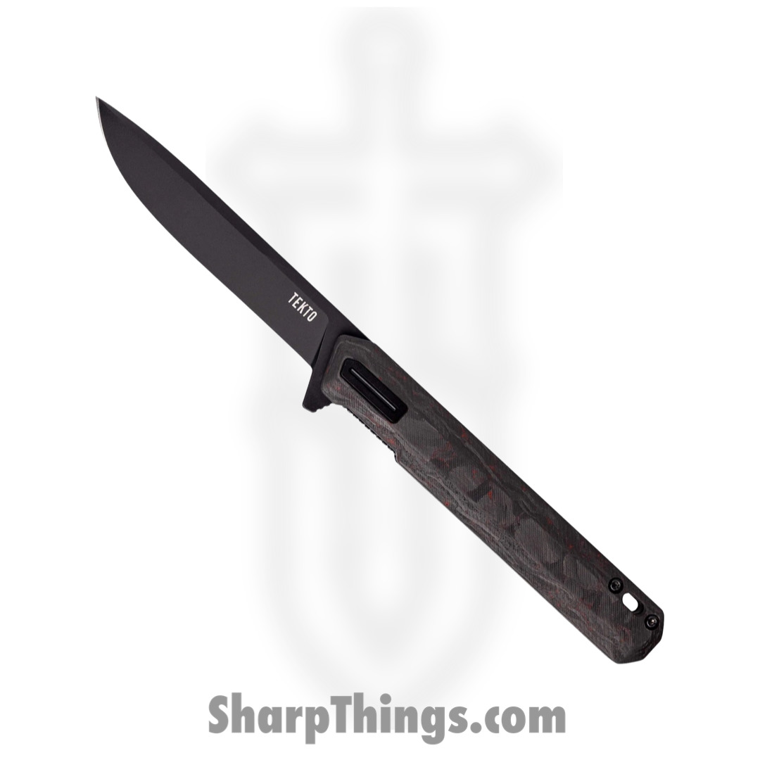 Tekto - TKF2BFOEMBK - F2 Bravo - Folding Knife - D2 Coated Drop Point - Carbon Fiber - Black