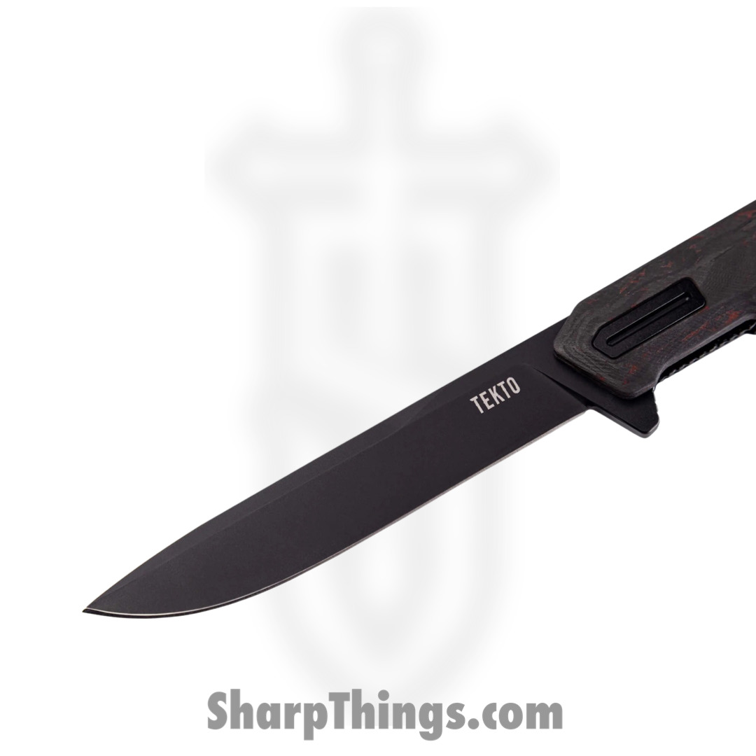 Tekto - TKF2BFOEMBK - F2 Bravo - Folding Knife - D2 Coated Drop Point - Carbon Fiber - Black - Image 3