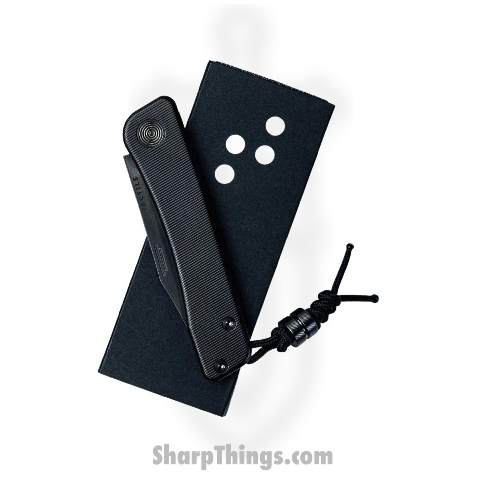 Tactile Knife Co. - 20-bx-mcdl-ttdl - Bexar - Folding Knife - Magnacut DLC Drop Point - Titanium - Black - Image 2