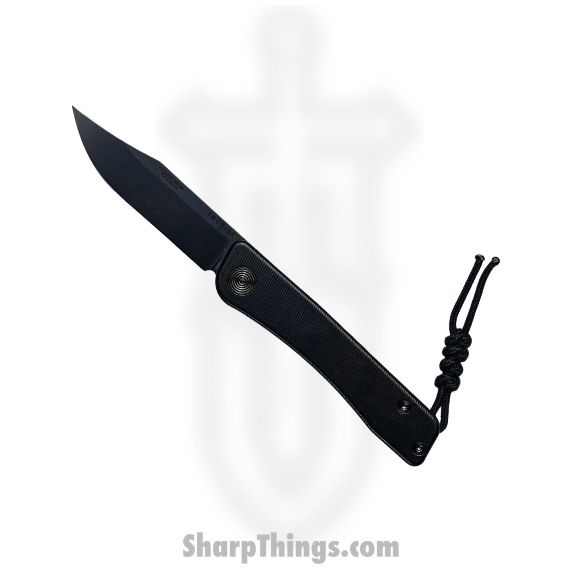 Tactile Knife Co. - 20-bx-mcdl-ttdl - Bexar - Folding Knife - Magnacut DLC Drop Point - Titanium - Black