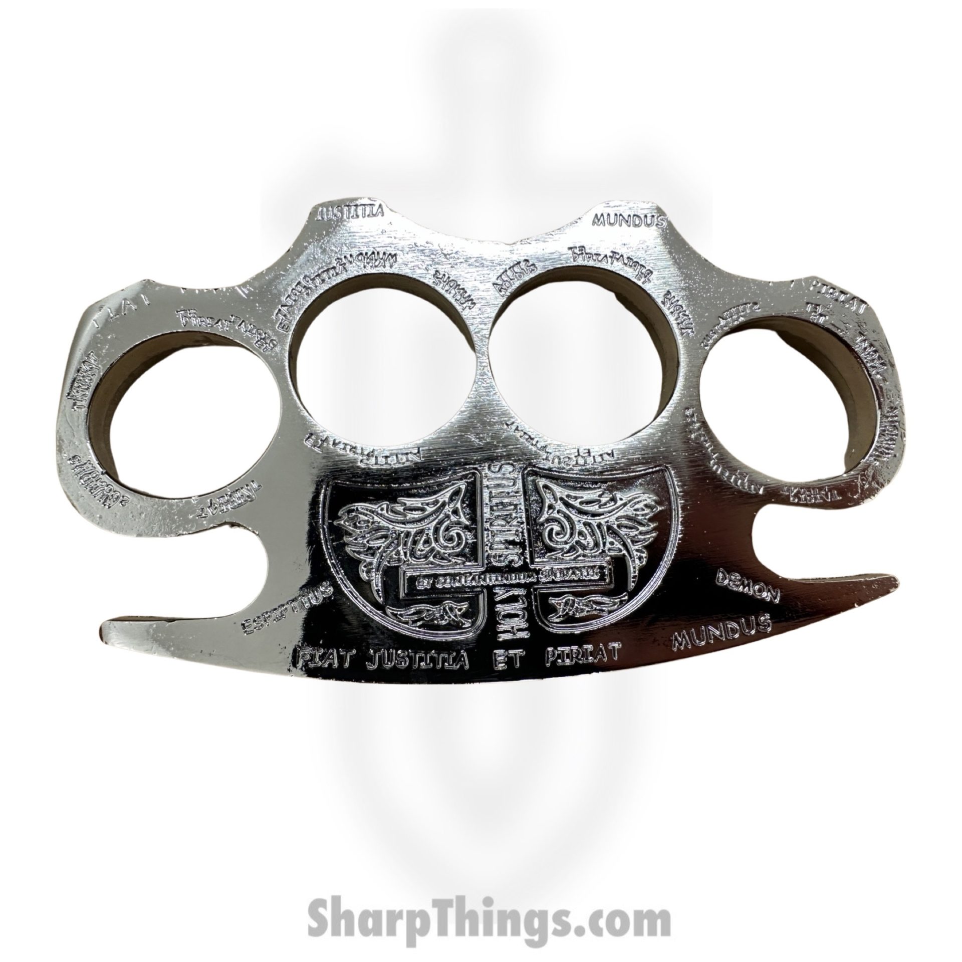 VOC - P-493-SL - Latin Deus Ex Machina Knuckles - Silver - Image 2