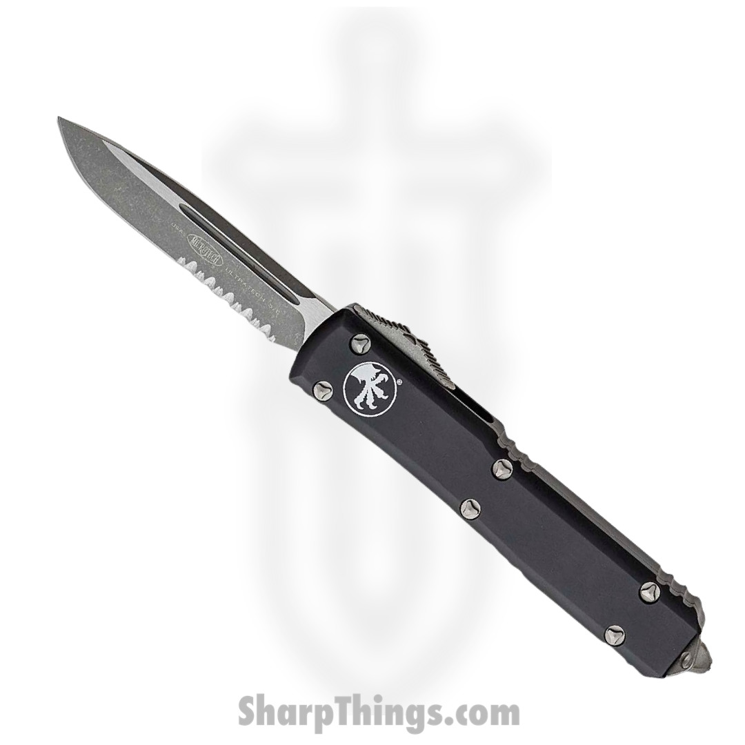 Microtech - 121-11AP - Ultratech - OTF Auto - 121-11AP Ultratech OTF Auto - 6061-T6 Aluminum - Black