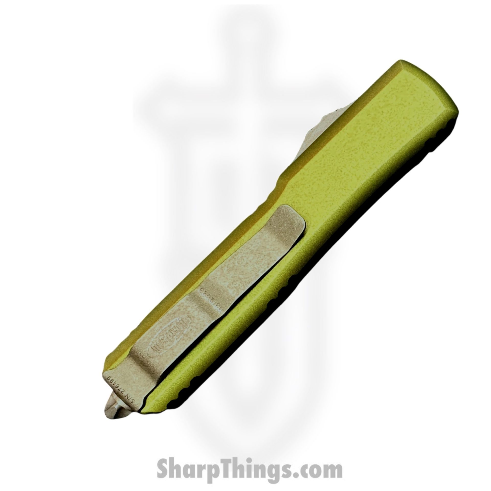 Microtech - 121-13APOD - Ultratech - OTF Auto - Elmax, M390, 204P Apocalyptic Drop Point - 6061-T6 Aluminum - OD Green - Image 3