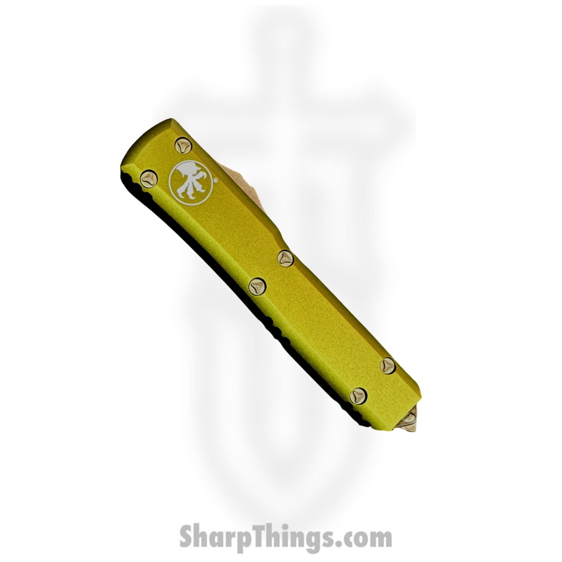 Microtech - 121-13APOD - Ultratech - OTF Auto - Elmax, M390, 204P Apocalyptic Drop Point - 6061-T6 Aluminum - OD Green - Image 2