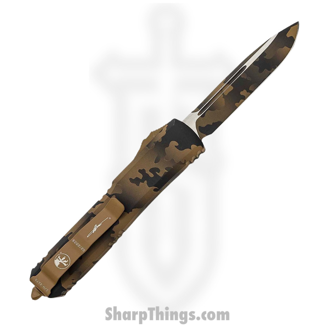 Microtech - 121-1CCS - Ultratech S/E Tactical Automatic OTF Knife - Aluminum - Coyote Camo Brown - Image 2