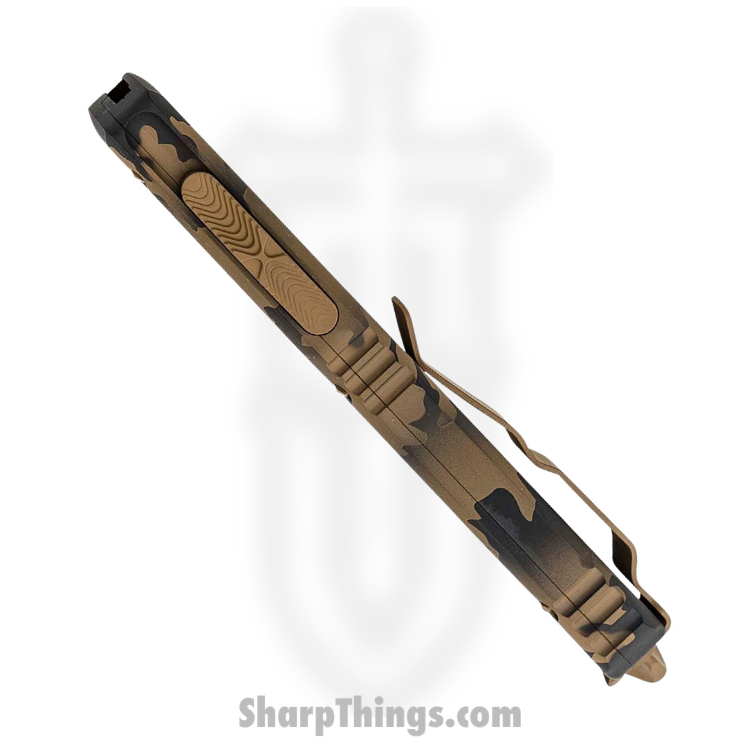 Microtech - 121-1CCS - Ultratech S/E Tactical Automatic OTF Knife - Aluminum - Coyote Camo Brown - Image 3