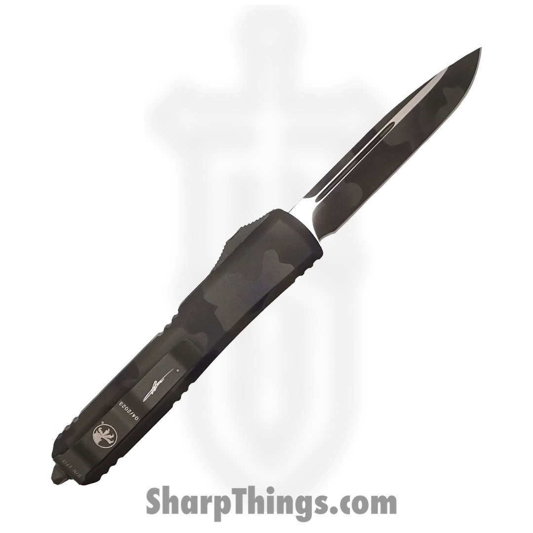 Microtech - 121-1OCS - Ultratech Signature Series - OTF Auto - 121-1OCS Ultratech Signature Series OTF Auto - 6061-T6 Aluminum - OD Green Camo - Image 2