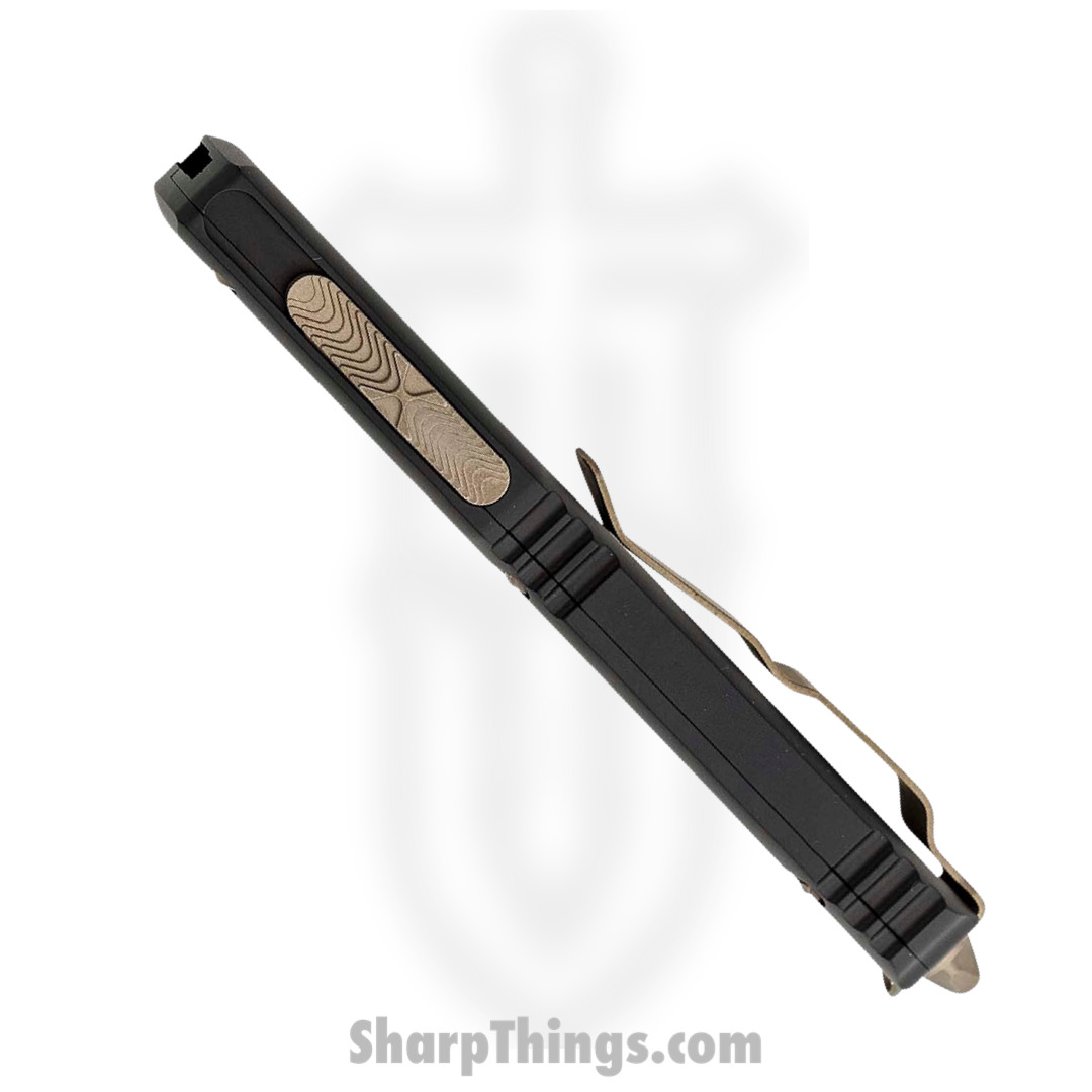 Microtech - 122-15AP - Ultratech - OTF Auto - Elmax. M390, 204P Bronze Apocalyptic Dagger - 6061-T6 Aluminum - Black - Image 4