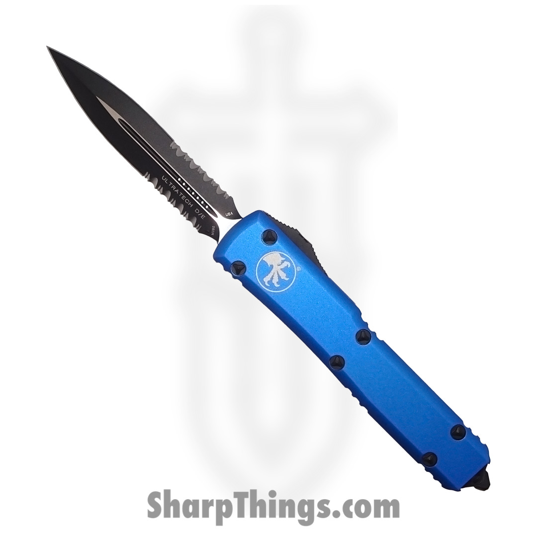 Microtech - 122-2BL - Ultratech - OTF Auto - 122-2BL Ultratech OTF Auto - 6061-T6 Aluminum - Blue