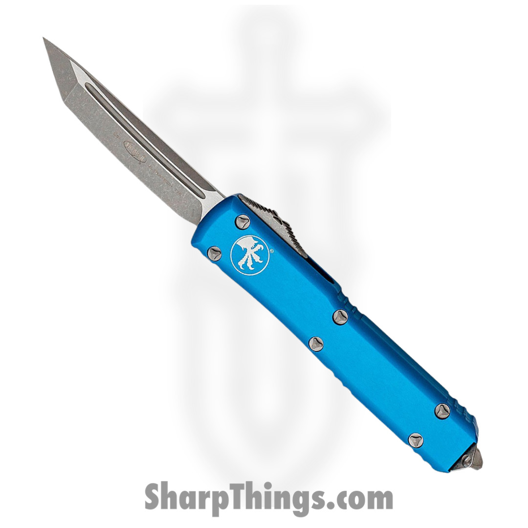 Microtech - 123-10APBL - Ultratech - OTF Auto - 123-10APBL Ultratech OTF Auto - 6061-T6 Aluminum - Blue
