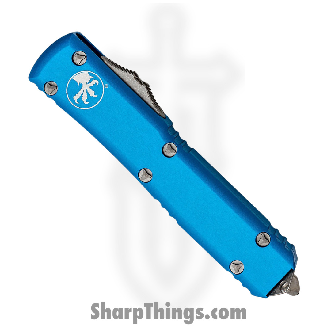 Microtech - 123-10APBL - Ultratech - OTF Auto - 123-10APBL Ultratech OTF Auto - 6061-T6 Aluminum - Blue - Image 2
