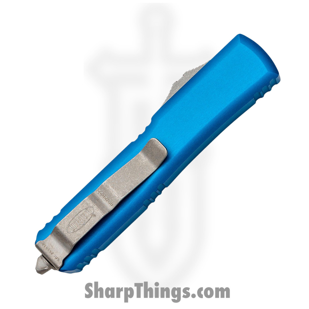 Microtech - 123-10APBL - Ultratech - OTF Auto - 123-10APBL Ultratech OTF Auto - 6061-T6 Aluminum - Blue - Image 4