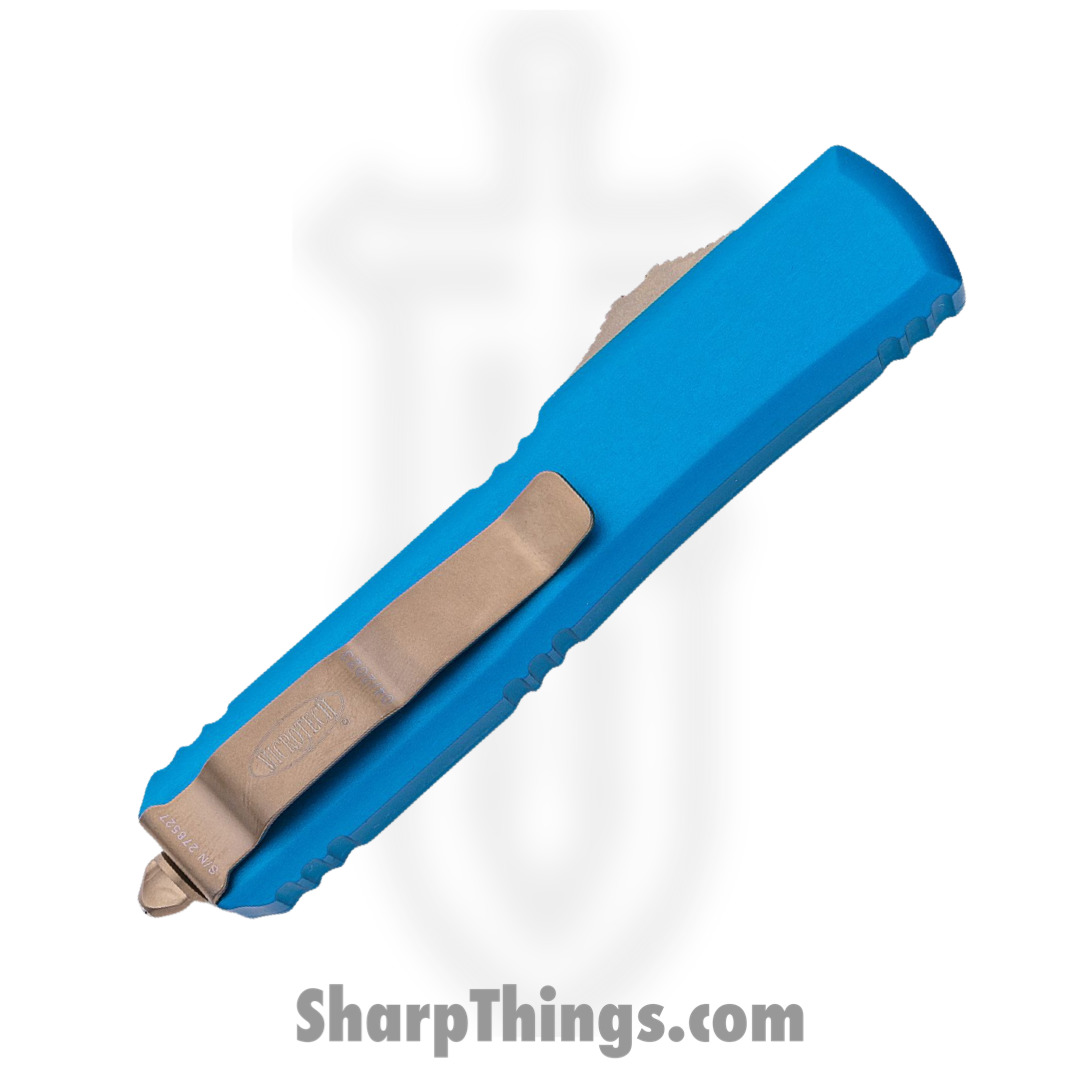 Microtech - 123-13BL - Ultratech - OTF Auto - 123-13BL Ultratech OTF Auto - 6061-T6 Aluminum - Blue - Image 4