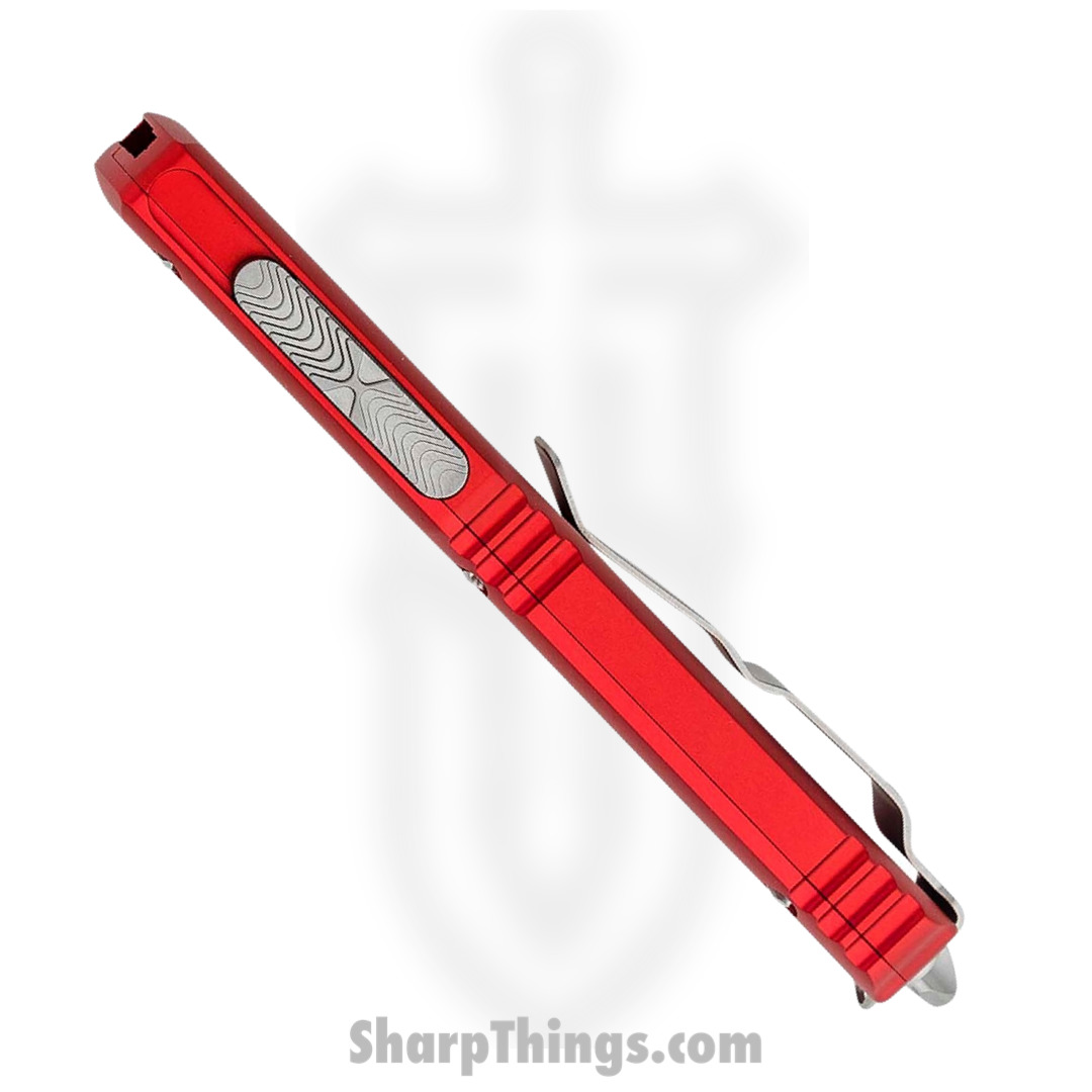 Microtech - 123-4RD - Ultratech - OTF Auto - Elmax. M390, 204P Satin Tanto - 6061-T6 Aluminum - Red - Image 5
