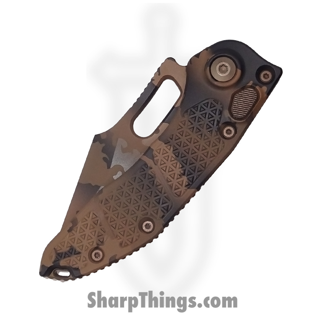 Microtech - 169-2CCS - Stitch Signature Series - Automatic Knife - 169-2CCS Stitch Signature Series Automatic Knife - 6061-T6 Aluminum - Coyote Camo - Image 3