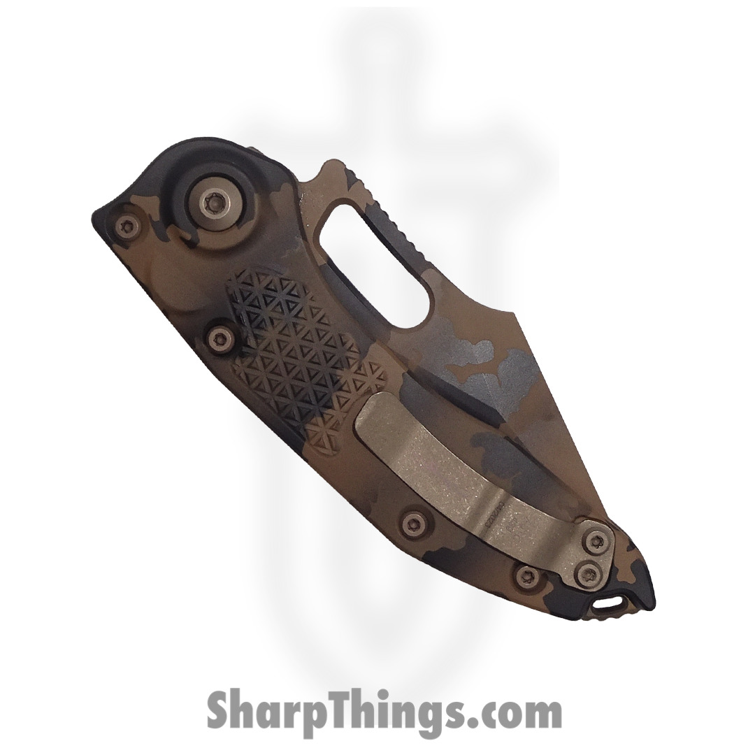 Microtech - 169-2CCS - Stitch Signature Series - Automatic Knife - 169-2CCS Stitch Signature Series Automatic Knife - 6061-T6 Aluminum - Coyote Camo - Image 4