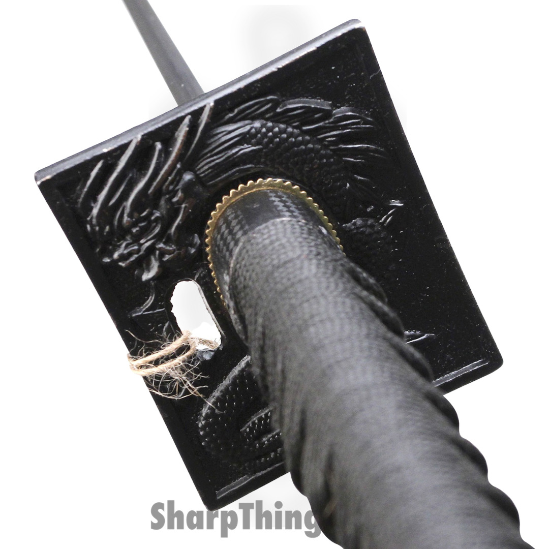 Ten Ryu - TR-017BD - Ninja Sword - Damascus - Black - Image 2
