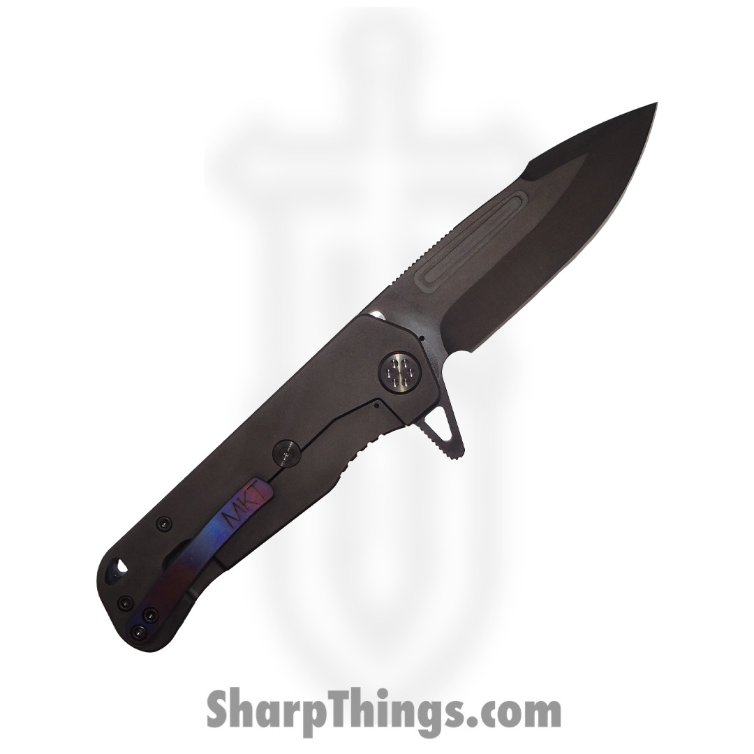 Medford Knife - MK2004PQ-03PV-TPCP-Q4 - Proxima Frame Lock Drop Point Flipper - S45VN Titanium - Galaxy Handles - Image 2