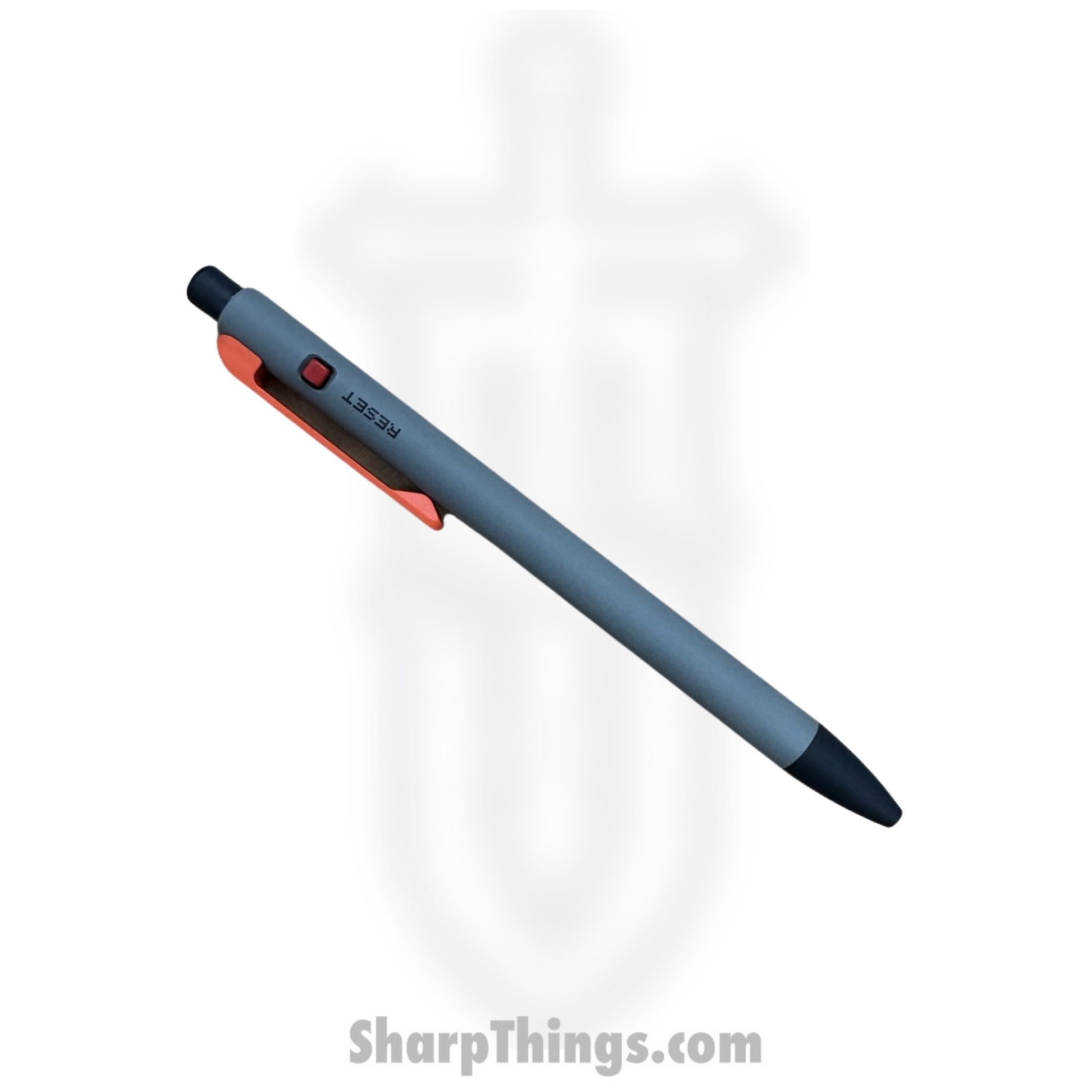 Tactile Turn - 10-SS2-SEA-BIT - Slim Side Click Pen - Short - Titanium - Seasonal Release 8-BIT