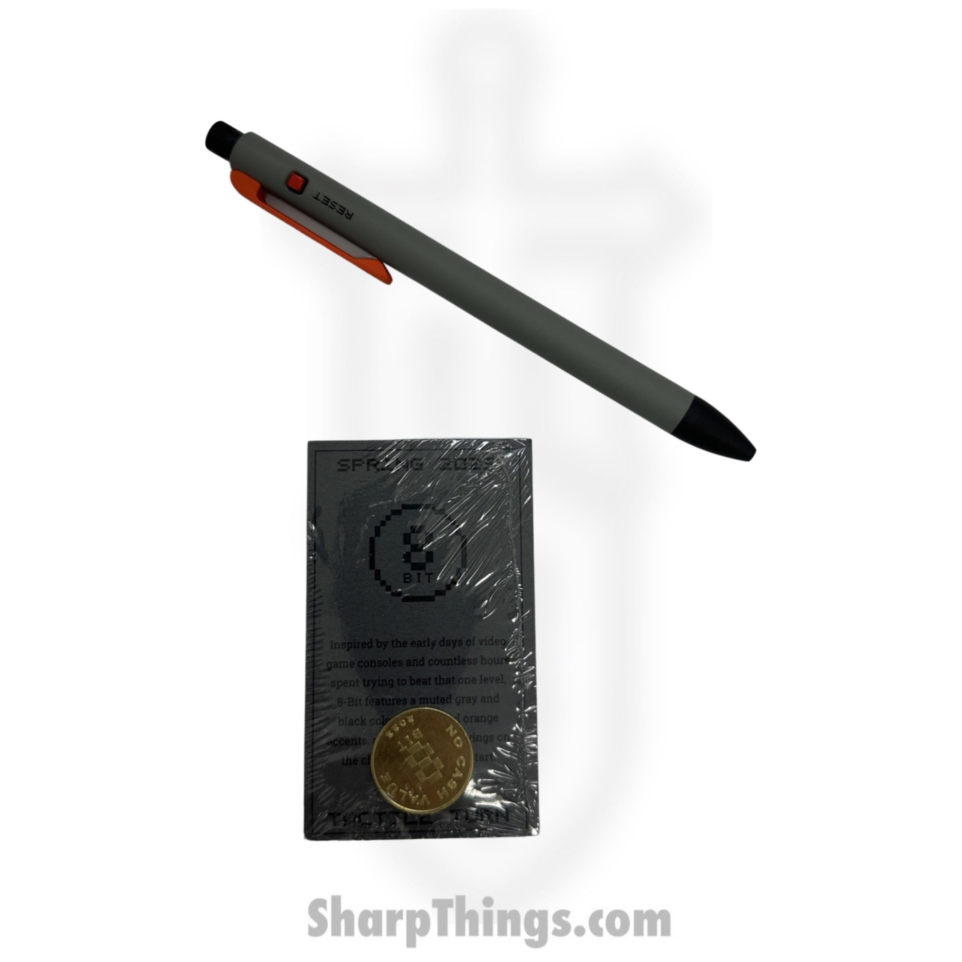 Tactile Turn - 10-SC1-SEA-BIT - Side Click Pen - Standard - Titanium - Seasonal Release 8-BIT - Image 3