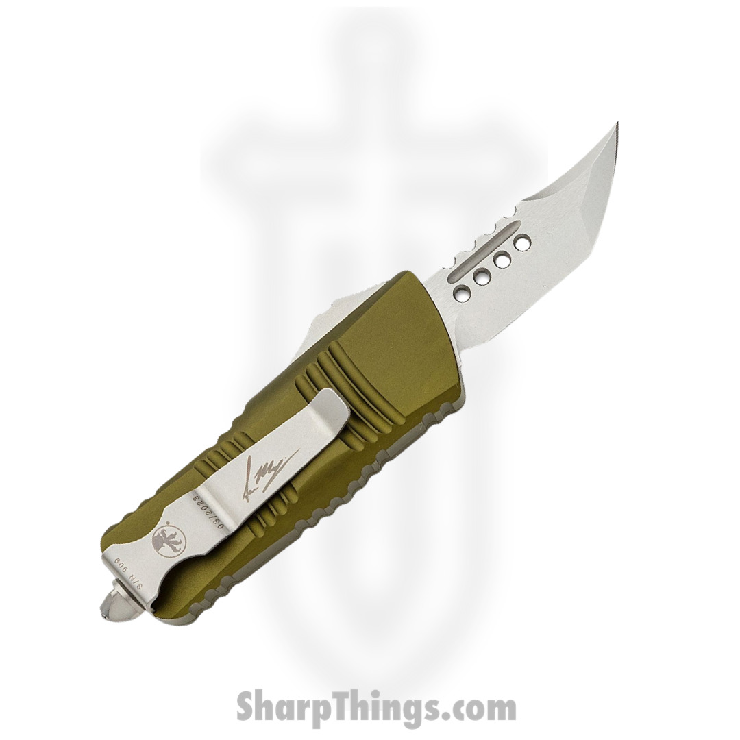 Microtech - 819-10ODS - Mini Troodon Siganture Series - OTF Auto - 819-10ODS Mini Troodon Siganture Series OTF Auto - 6061-T6 Aluminum - OD Green - Image 2