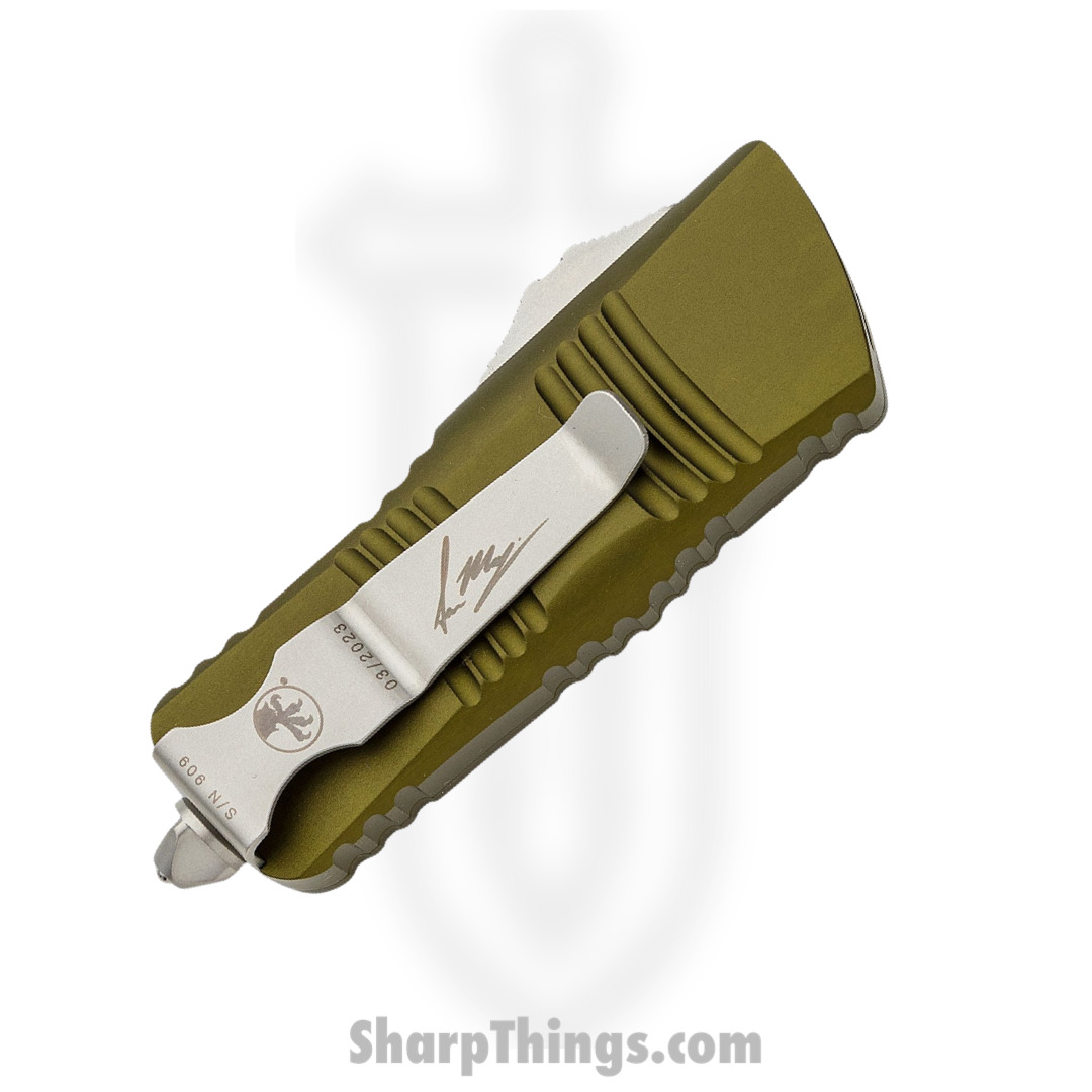 Microtech - 819-10ODS - Mini Troodon Siganture Series - OTF Auto - 819-10ODS Mini Troodon Siganture Series OTF Auto - 6061-T6 Aluminum - OD Green - Image 4