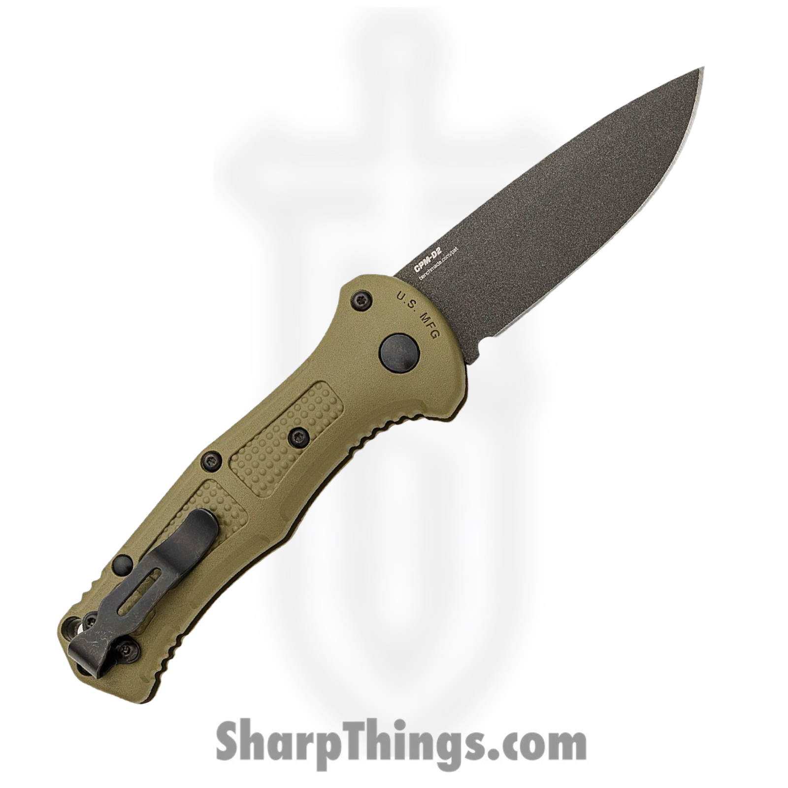 Benchmade - 9570BK-1 - Mini Claymore - Automatic Knife - D2 Coated Drop Point - Grivory - Tan - Image 2