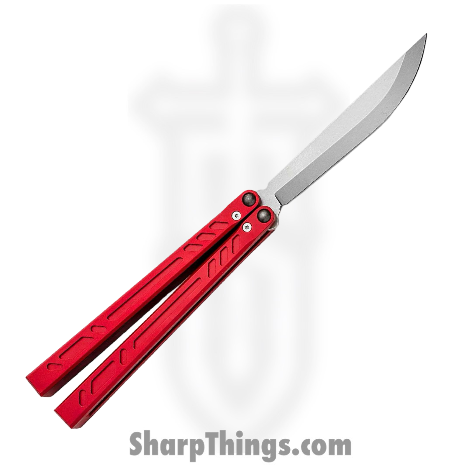 Blade Runner Systems - BRSBBSBAYRED - Barebones - Balisong - Stonewash 154cm Bayonet - 7075 - Red - Image 2