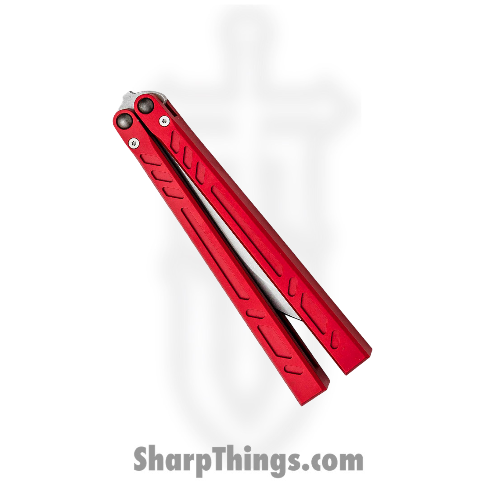 Blade Runner Systems - BRSBBSBAYRED - Barebones - Balisong - Stonewash 154cm Bayonet - 7075 - Red - Image 5