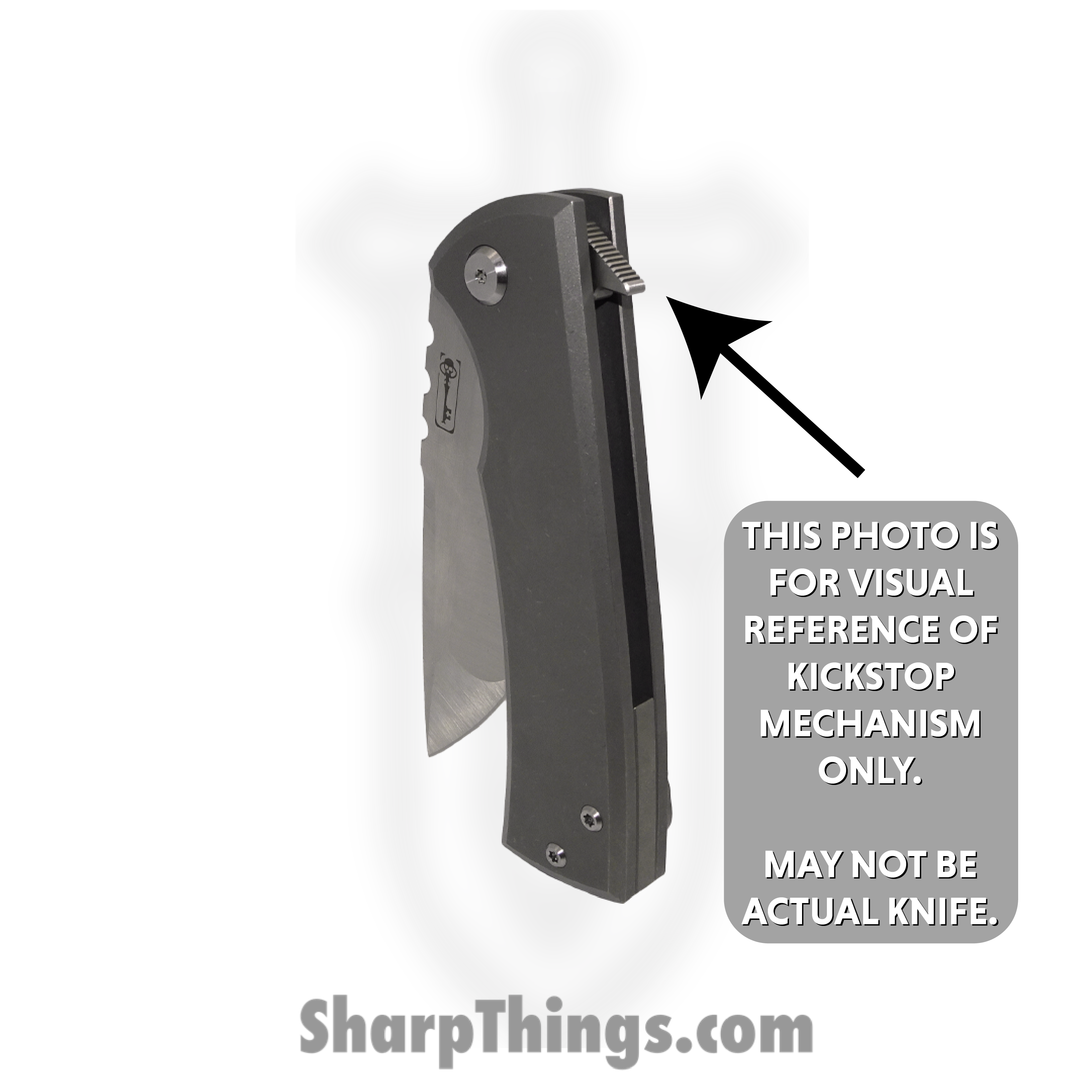 Chaves Knives - CU229TNBKKS - Redencion 229 Lee Williams Kickstop - Folding Knife - M390 Stonewash Tanto - G10 and Titanium - Black - Image 5