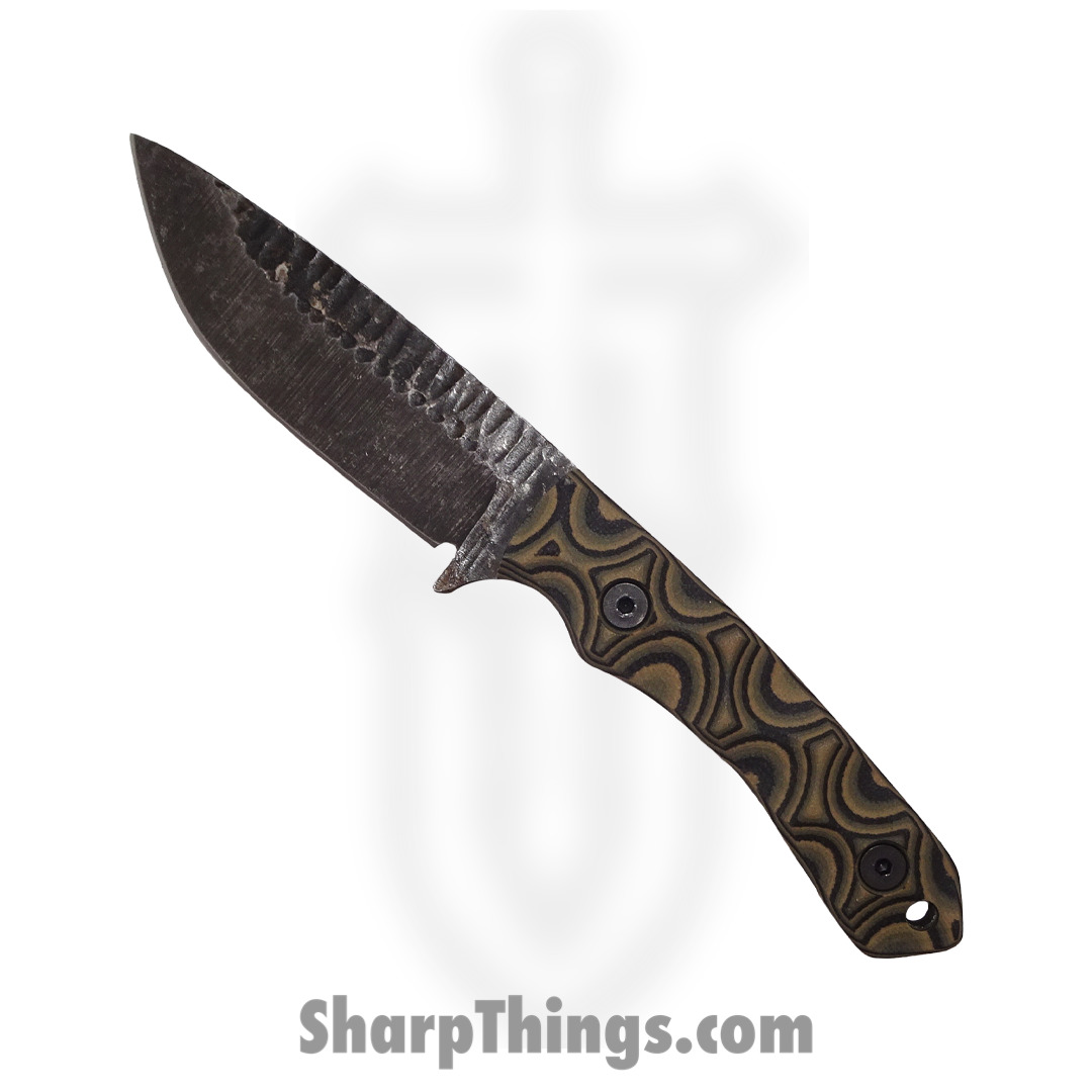 Stroup Knives - GP2-CAMO-G10 - GP2 General Purpose Fixed Blade Knife - G10 1095 - Camo