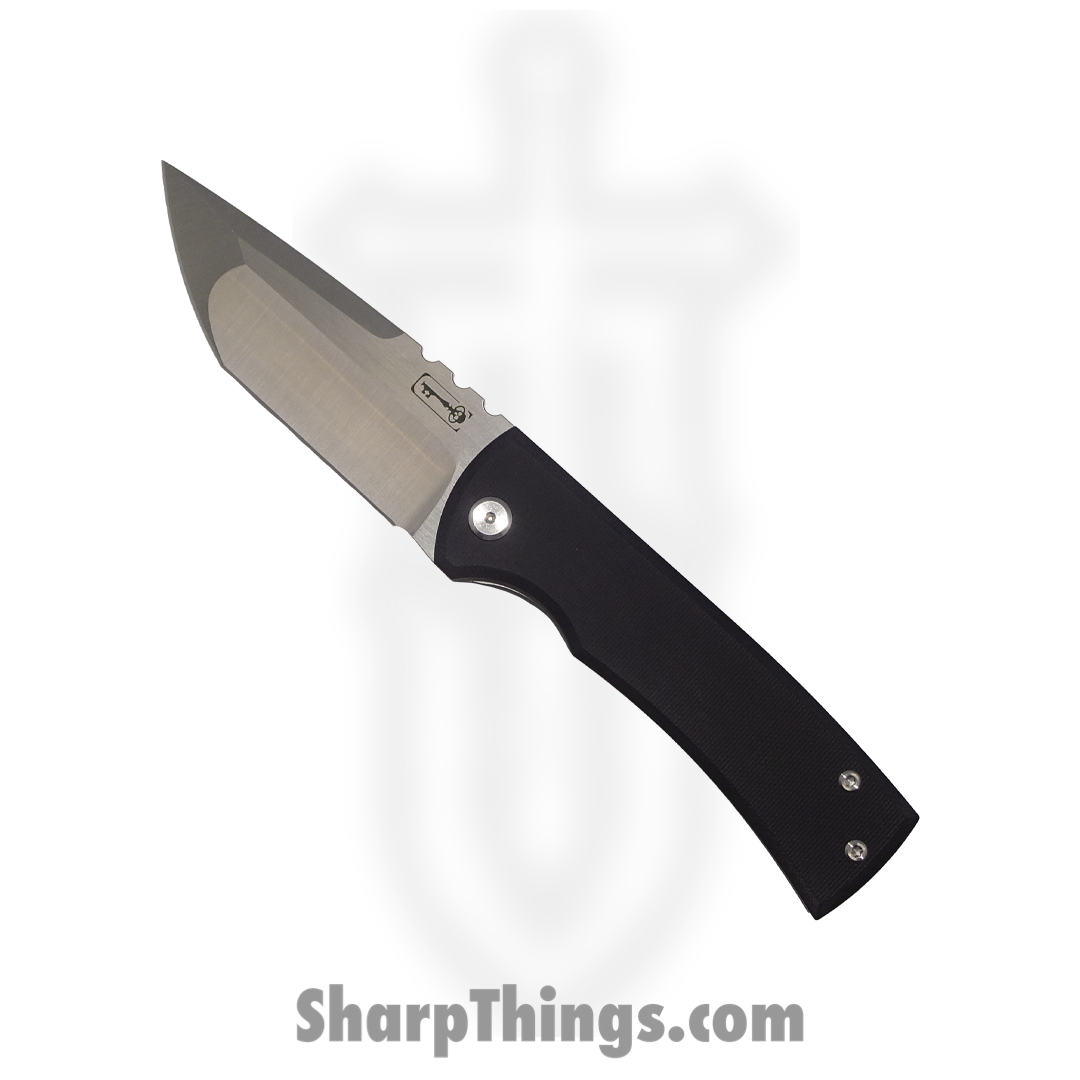 Chaves Knives - CU229TNBKKS - Redencion 229 Lee Williams Kickstop - Folding Knife - M390 Stonewash Tanto - G10 and Titanium - Black