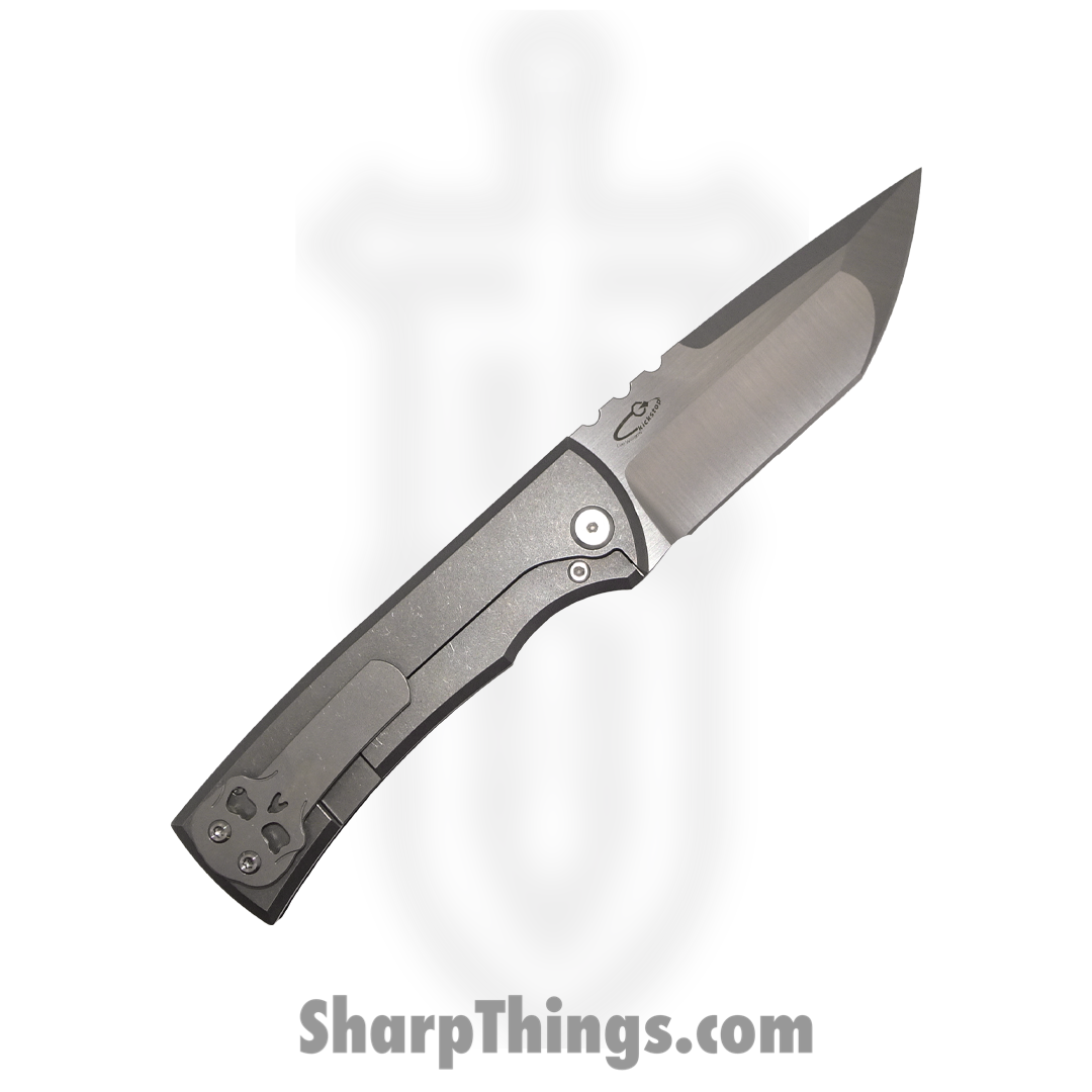 Chaves Knives - CU229TNBKKS - Redencion 229 Lee Williams Kickstop - Folding Knife - M390 Stonewash Tanto - G10 and Titanium - Black - Image 2