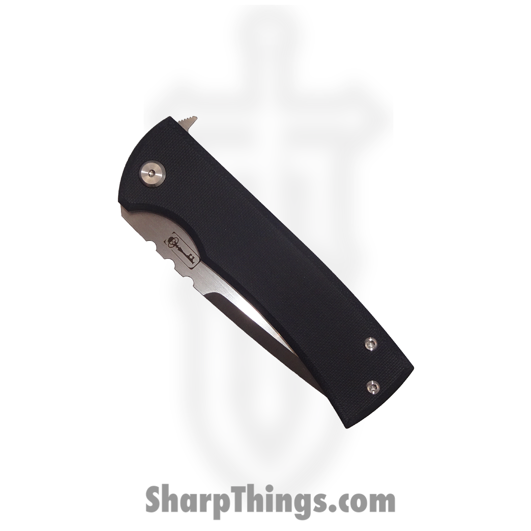 Chaves Knives - CU229TNBKKS - Redencion 229 Lee Williams Kickstop - Folding Knife - M390 Stonewash Tanto - G10 and Titanium - Black - Image 4