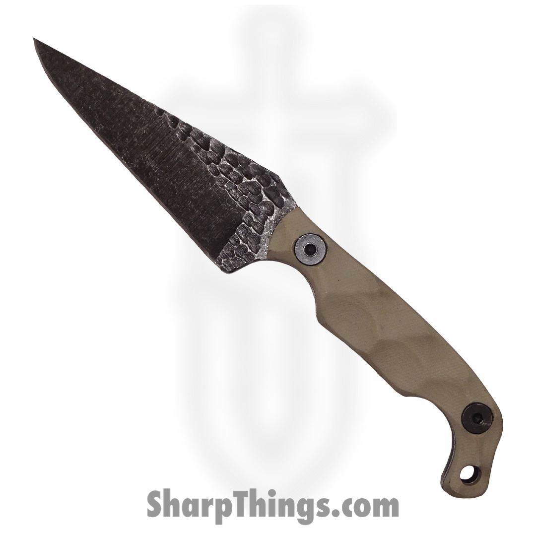 Stroup Knives - MINI-TAN-G10 - Mini EDC Fixed Blade Knife - 1095 G10 - Tan