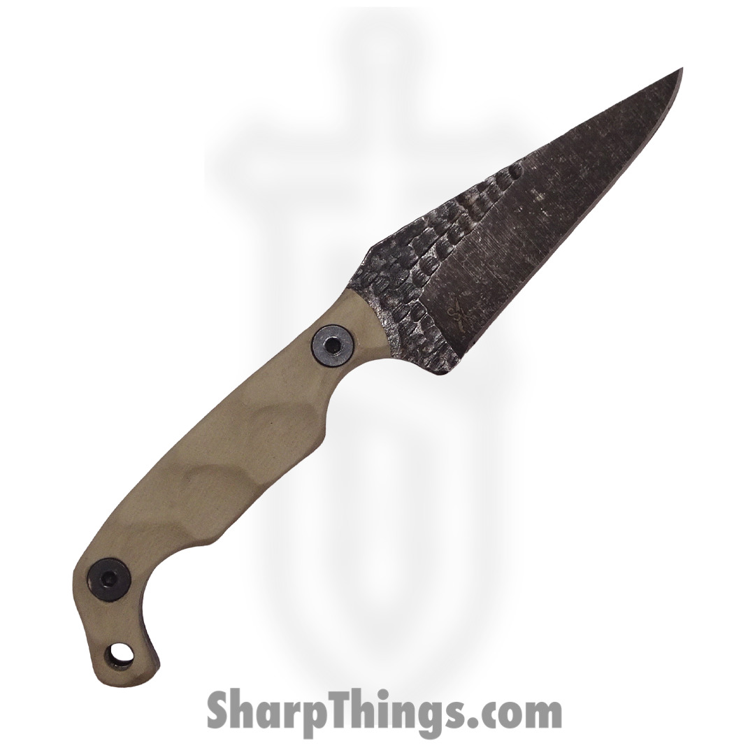 Stroup Knives - MINI-TAN-G10 - Mini EDC Fixed Blade Knife - 1095 G10 - Tan - Image 2