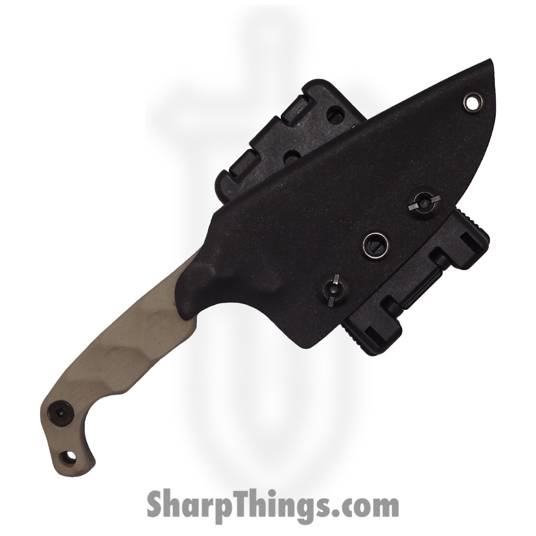 Stroup Knives - MINI-TAN-G10 - Mini EDC Fixed Blade Knife - 1095 G10 - Tan - Image 4