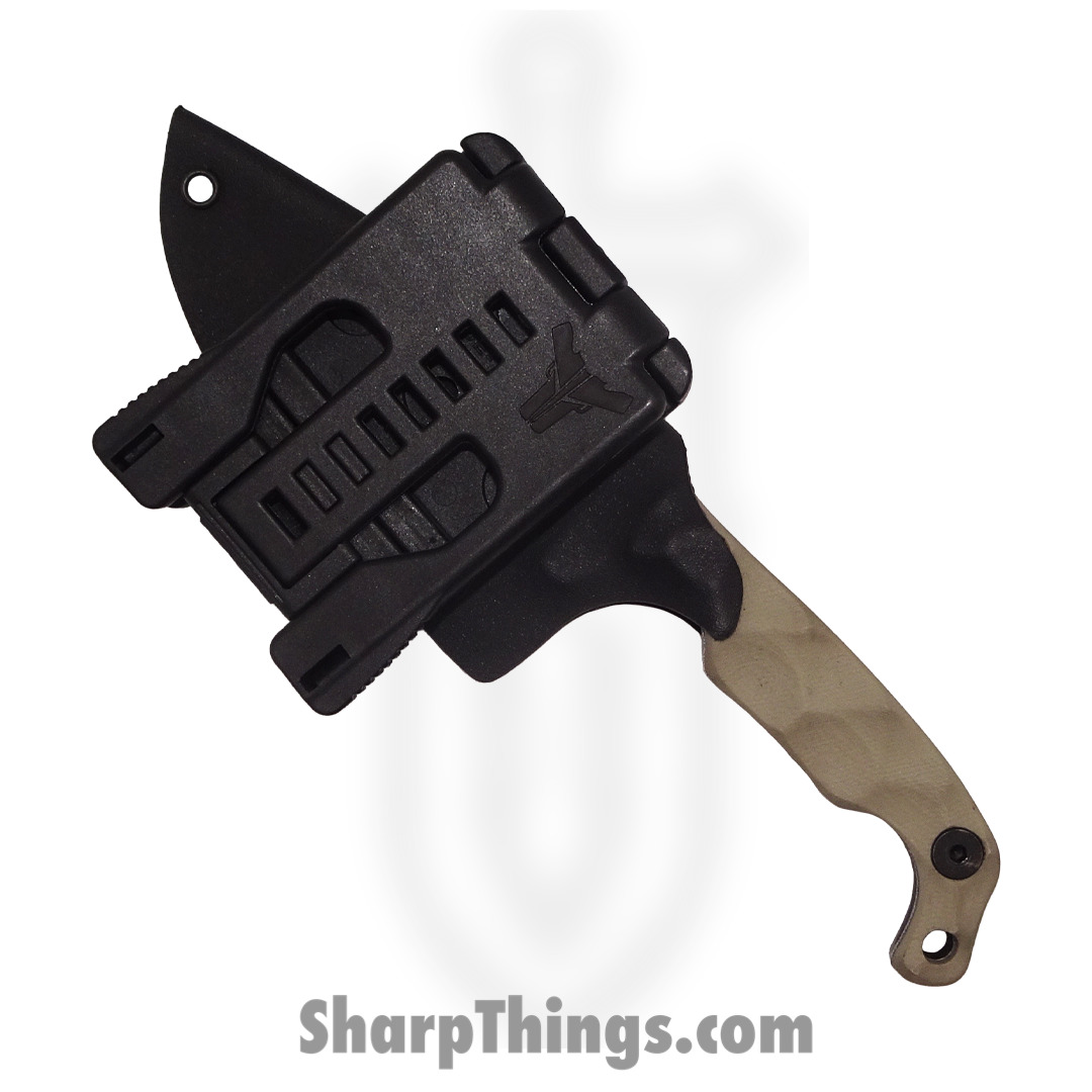 Stroup Knives - MINI-TAN-G10 - Mini EDC Fixed Blade Knife - 1095 G10 - Tan - Image 3