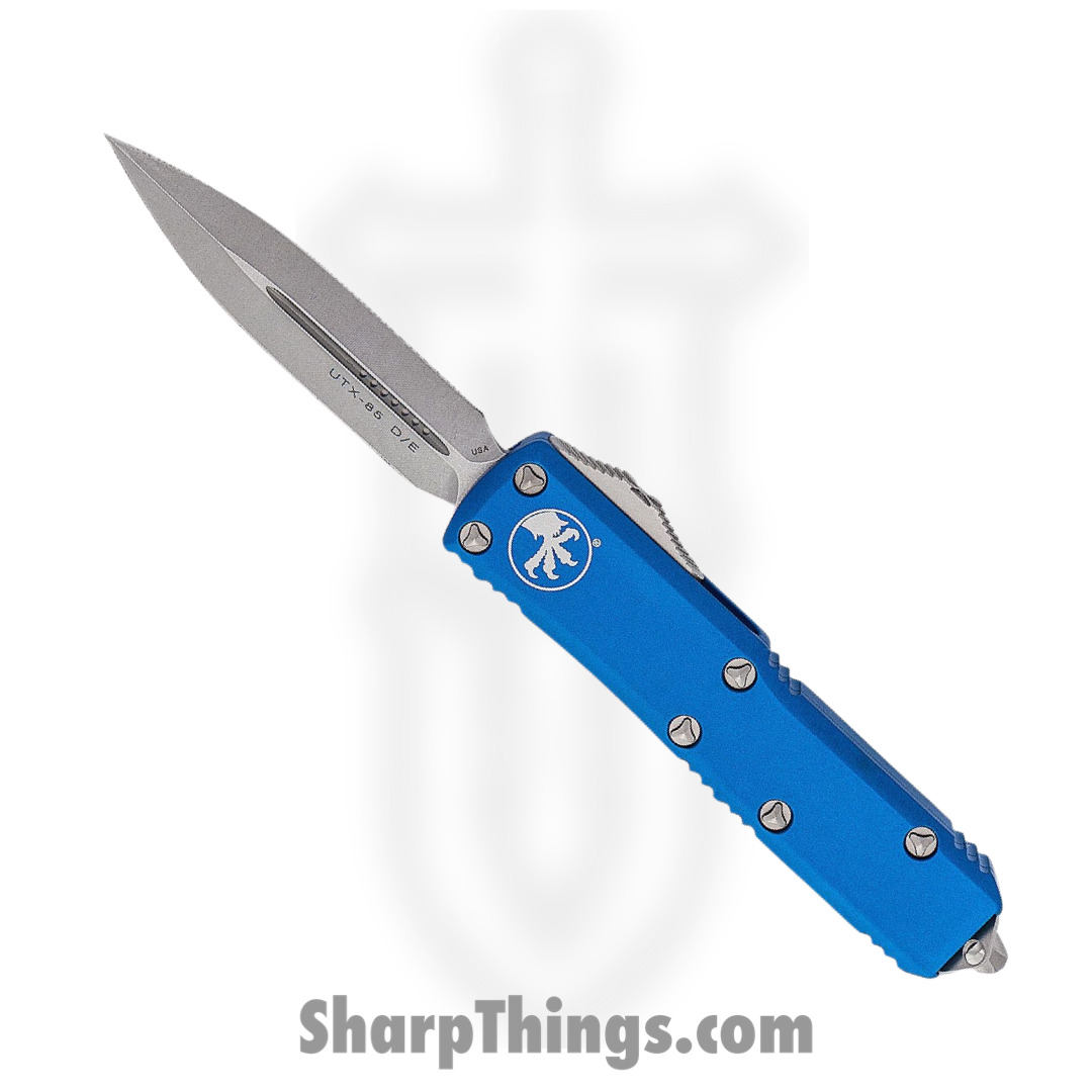 Microtech - 232-10BL - UTX-85 - OTF Auto - 232-10BL UTX-85 OTF Auto - 6061-T6 Aluminum - Blue