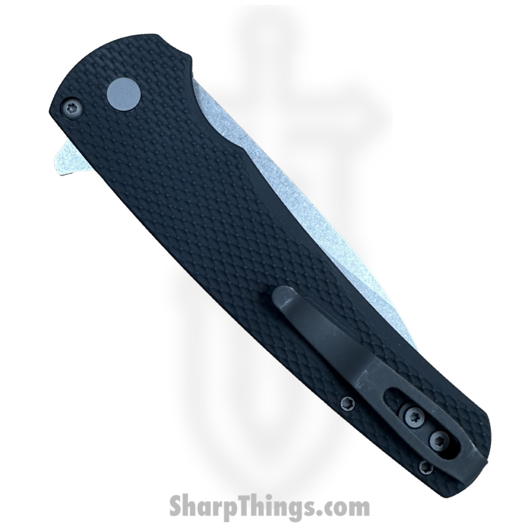 ProTech - 5305 - Malibu - Folding Knife - Magnacut Stonewash Wharncliffe - Aluminum - Black - Image 4