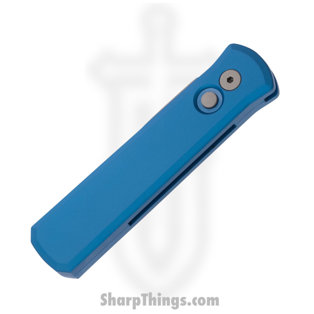 ProTech - 720-BLUE - Godson - Automatic Knife - 154CM Blasted Spear Point - 6061-T6 Aluminum - Blue - Image 3